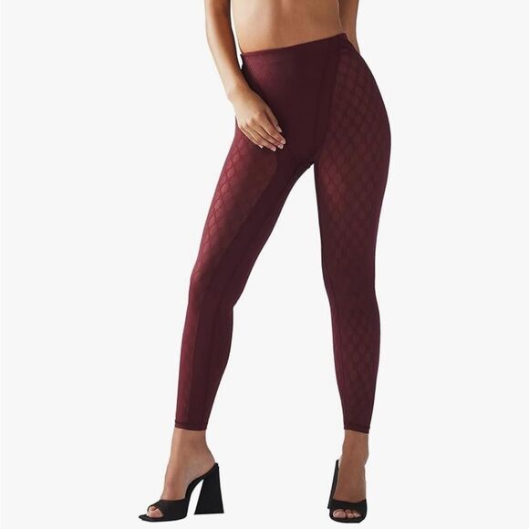 Savage X Women's C Peak Performance High-Waist Mesh Legging red cocoa 2X nwt - Picture 4 of 9